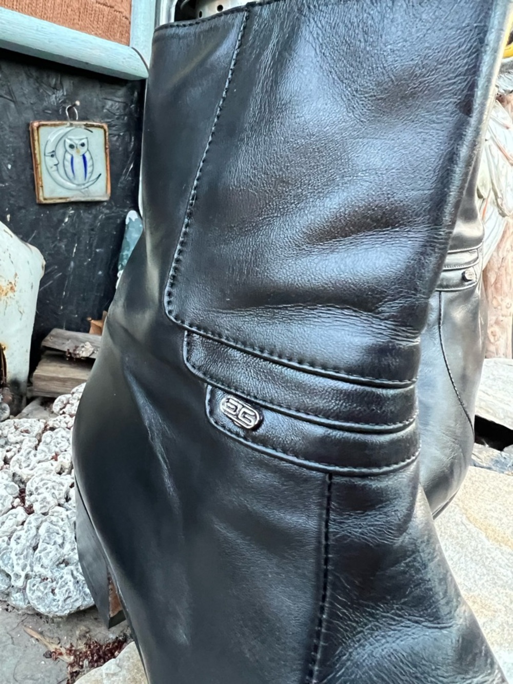 EL Besserro Side Zipper Round Tow Ankle Boots - Picture 4 of 7
